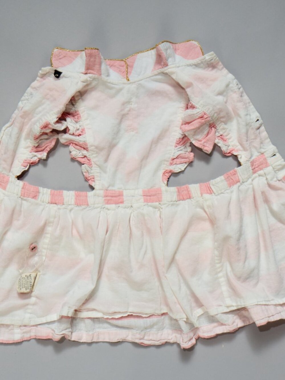 BONJOUR PINK DECKCHAIR STRIPED APRON DRESS - Picture 6 of 8